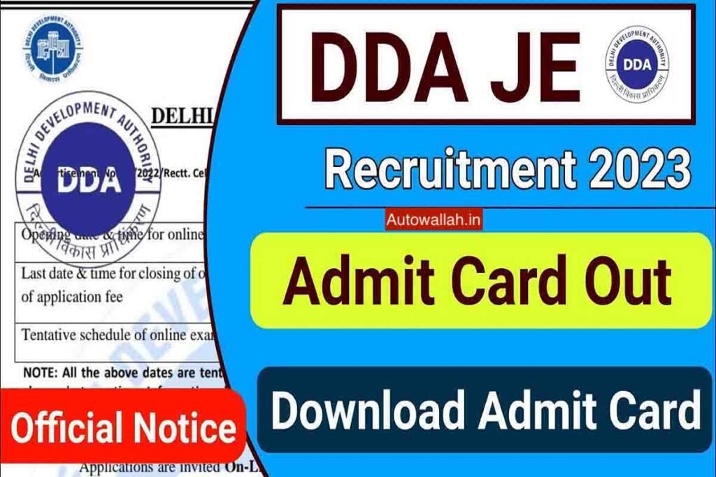 Delhi DDA Various Posts Recruitment 2023 ASO