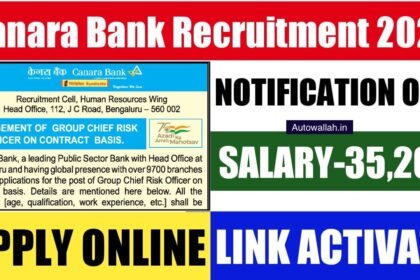 Canara Bank Recruitment 2024 : Graduate Apprentice Recruitment 2024 Apply Online for 3000 Posts