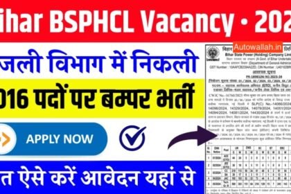 BSPHCL Notification 2024, Re-Open Online Form, 4016